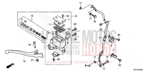 FR. BRAKE MASTER CYLINDER SH150RC de 2012